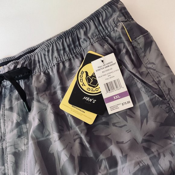 BODY GLOVE Men's "Pull On Cargo Stretch Swim Short" NWT Size XXL 38 - Picture 7 of 7